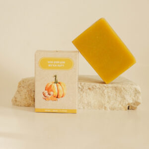 סבון מוצק טבעי - דלעת וכורכום