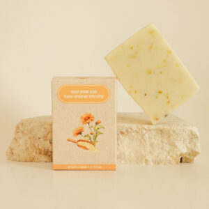 סבון מוצק טבעי - קלנדולה ושיבולת