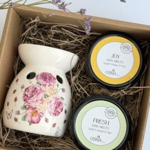 מארז מבער + 2 סוגי קוביות שעווה